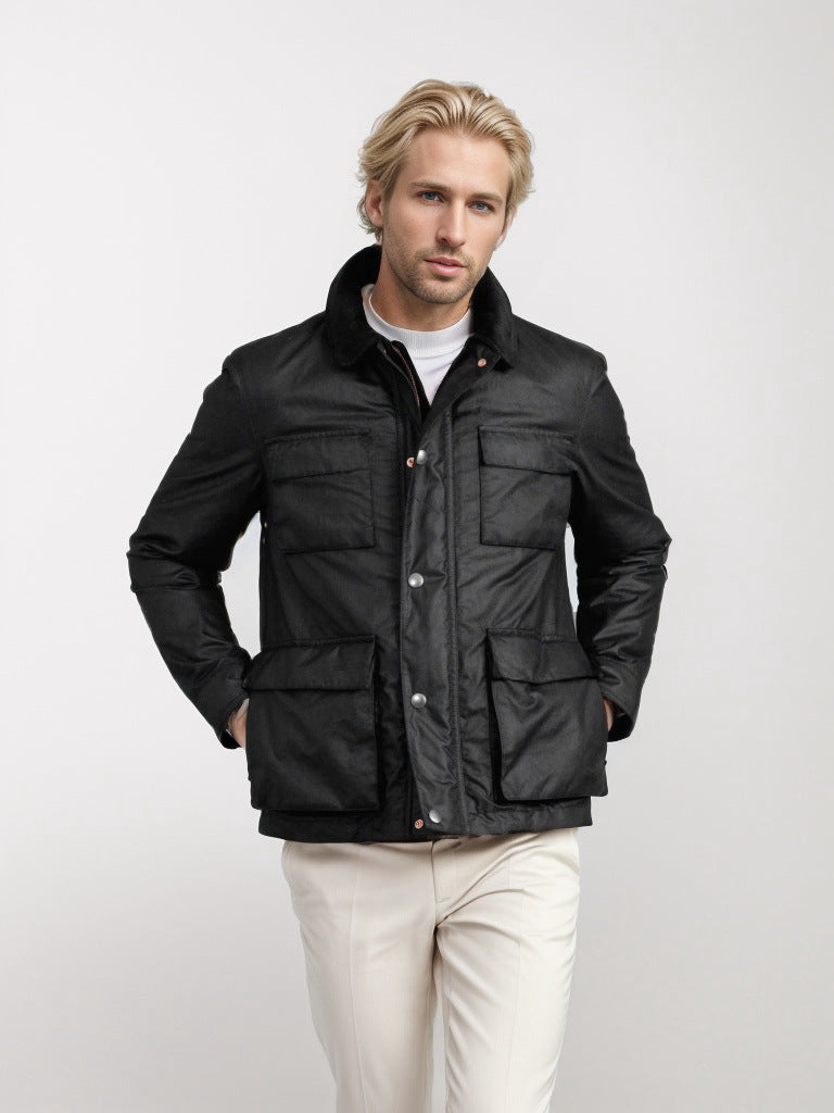 Herren modische Utility-Jacke Drune