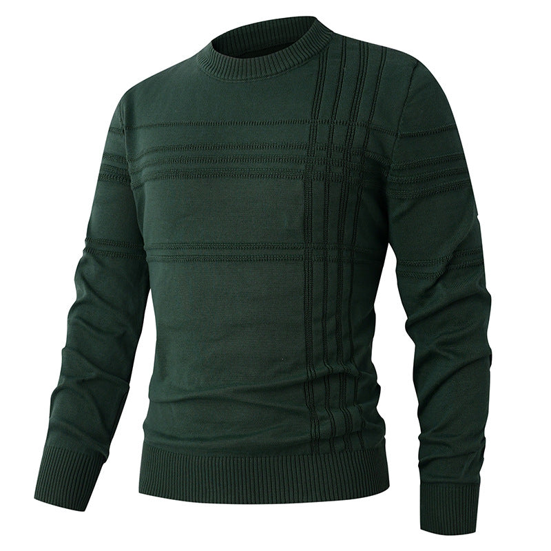 Herren feiner Strickpullover mit strukturiertem Design Drune