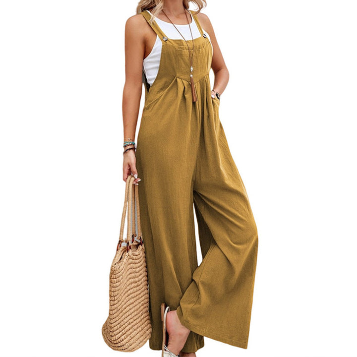 Damen weite Latzhose mit lässigem Schnitt und raffinierten Details Drune