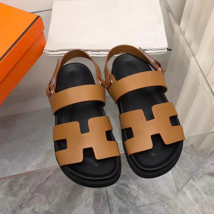 Damen Komfort Sandalen mit verstellbaren Riemen und gepolstertem Fußbett Drune