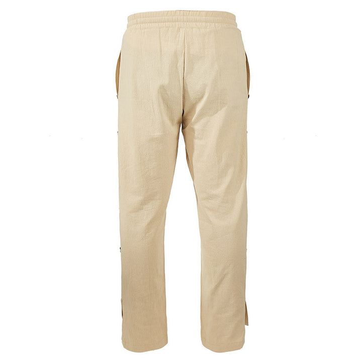 Herren modische Designerhose mit Knopfleiste und verstellbarem Bund Drune