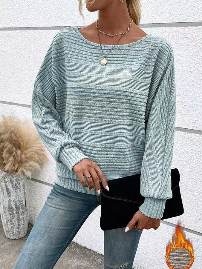 Damen lässiger Strickpullover Drune