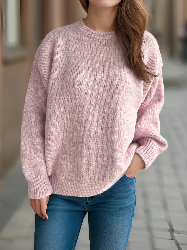 Damen Grobstrickpullover mit großzügigen Ärmeln und modernem Schnitt Drune