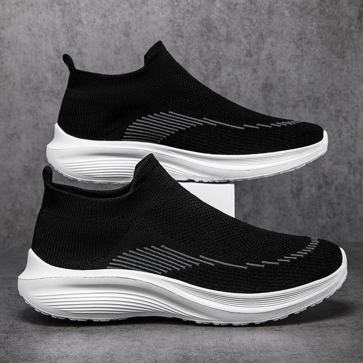 Herren nan sockenähnliche Strick-Sneaker mit nahtlosem Obermaterial und stoßdämpfender Sohle Drune