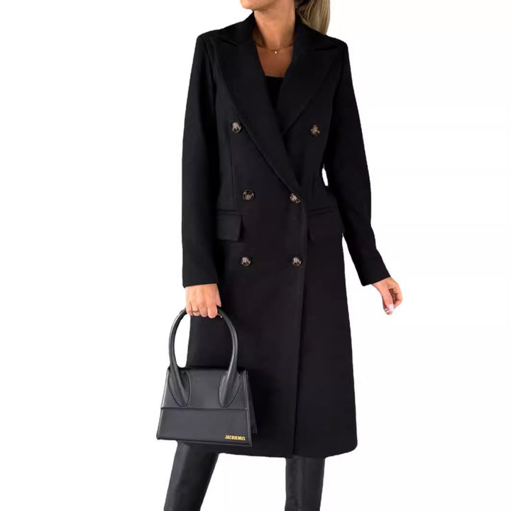 Damen Eleganter und zeitloser Trenchcoat mit doppelter Knopfleiste und praktischen Taschen Drune