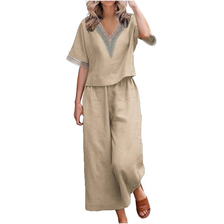 Damen Elegant geschnittenes Zweiteiler-Outfit Drune
