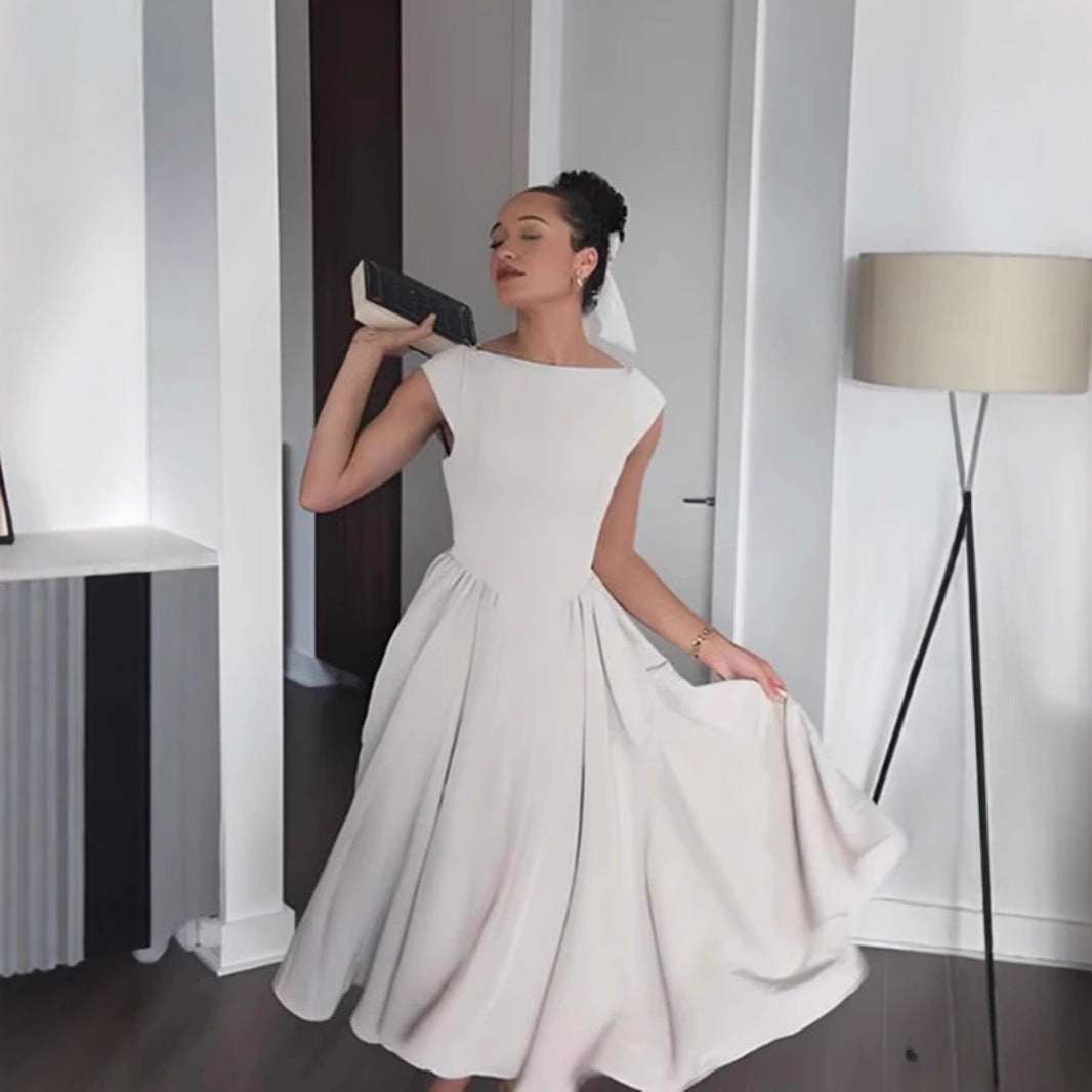 Damen Langarm Kleid mit figurumspielendem Schnitt Drune