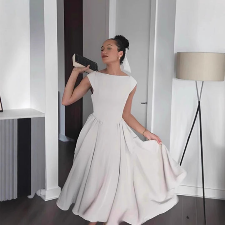 Damen Langarm Kleid mit figurumspielendem Schnitt Drune