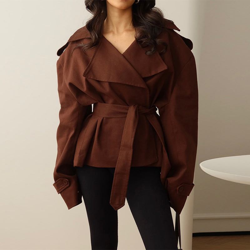 Damen trendige lässige Überwurfjacke Drune