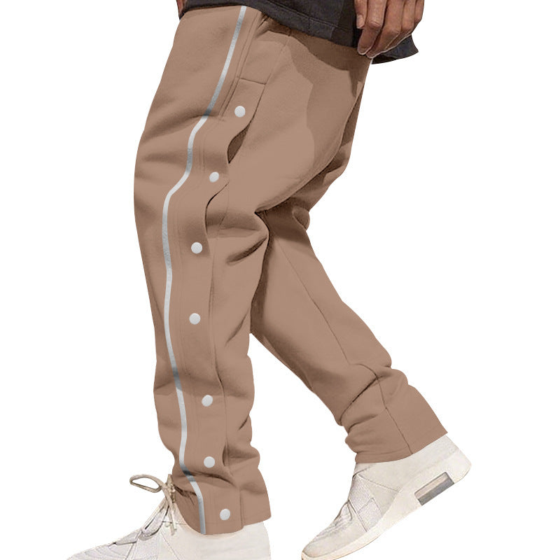 Herren lässige Sporthose mit praktischer Knopfleiste und atmungsaktivem Material Drune