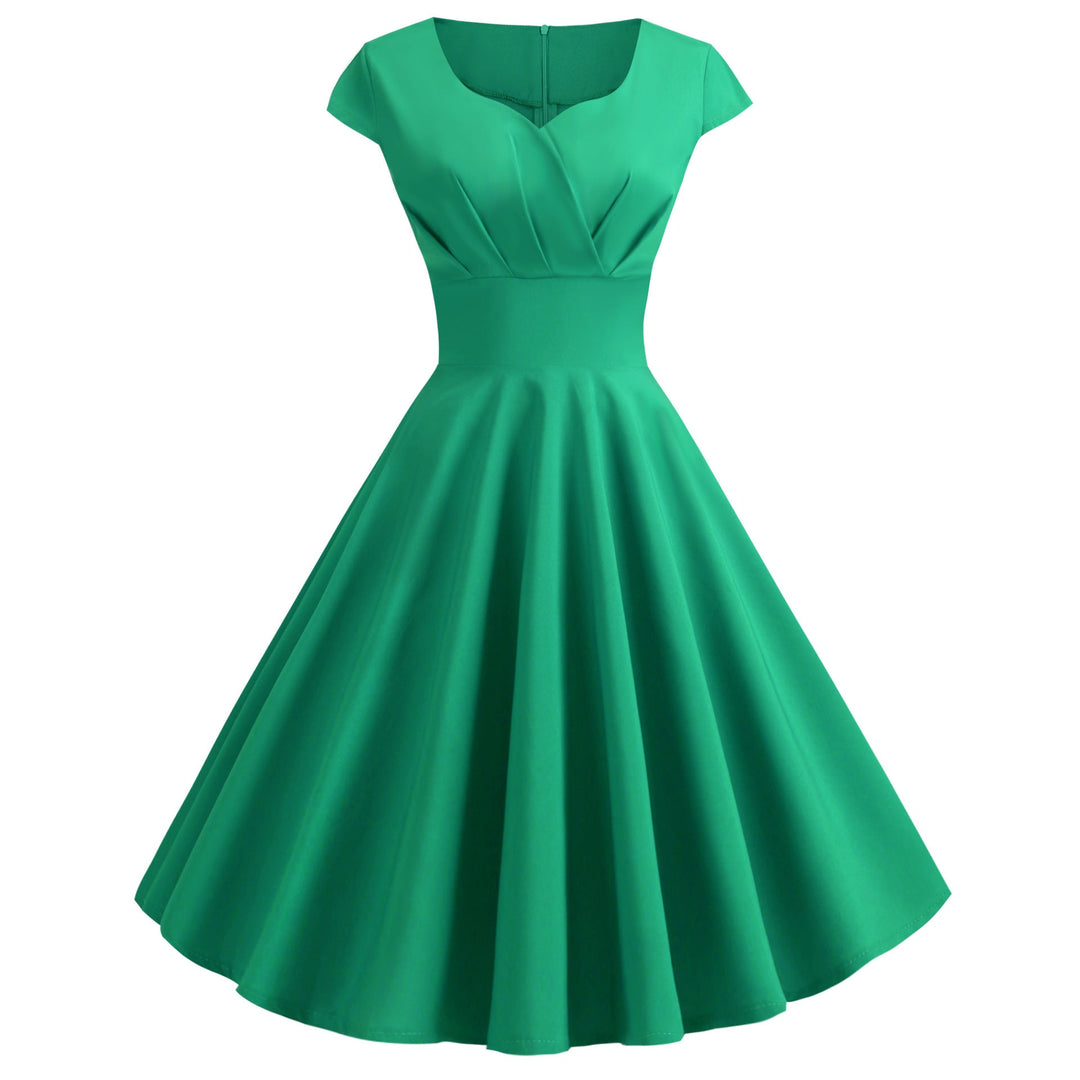 Damen A-Linien Kleid mit elegantem Taillenschnitt und schwingendem Saum Drune