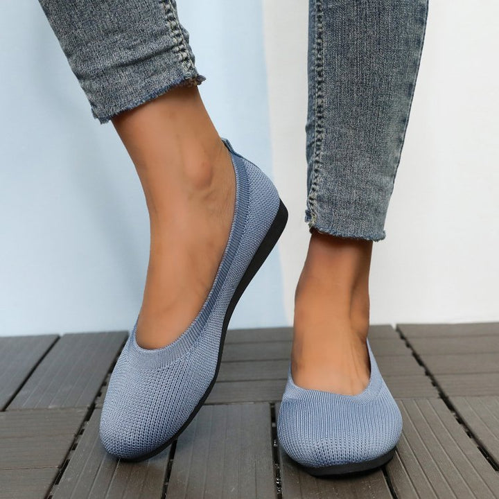 Damen bequeme Slip-On Ballerinas Drune