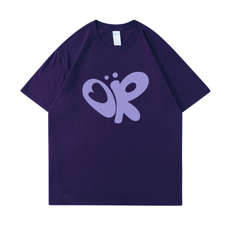Damen lässiges T-Shirt mit einzigartigem Grafikdruck Drune