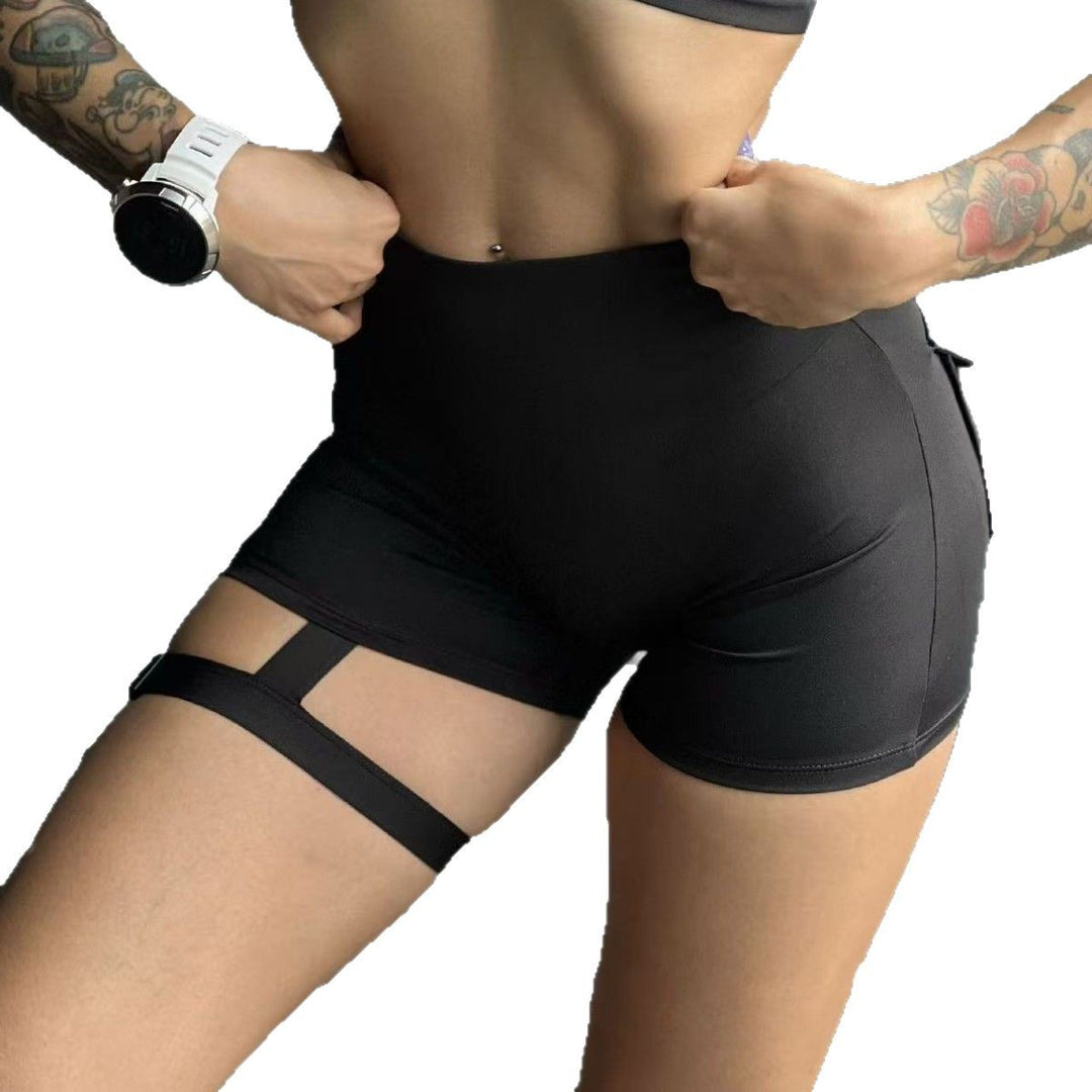 Damen Sportliche Shorts mit dekorativen Taschen und elastischem Bund Drune