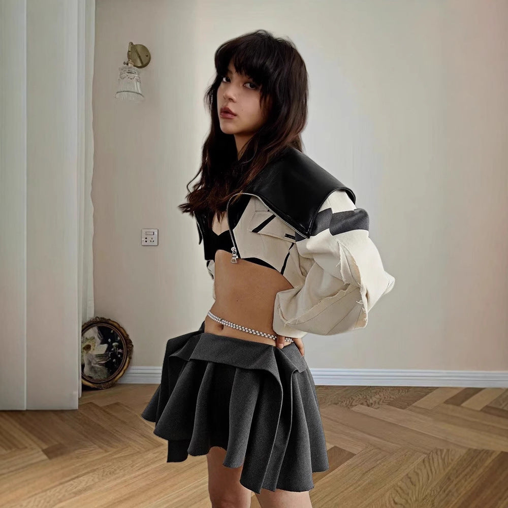 Damen Trendige Utility-Jacke mit oversized Schnitt und kunstvollen Musterdetails Drune