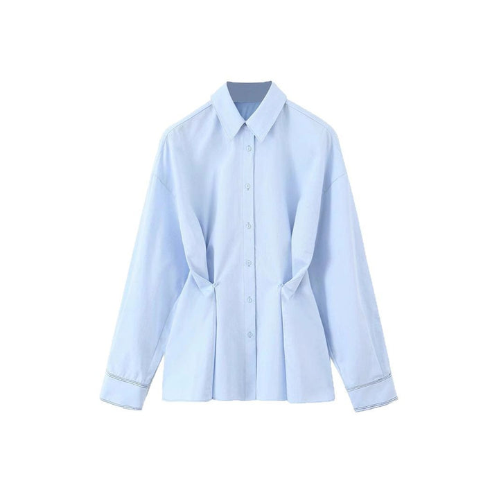 Damen Übergröße Bluse mit eleganter Schnür-Detail Drune