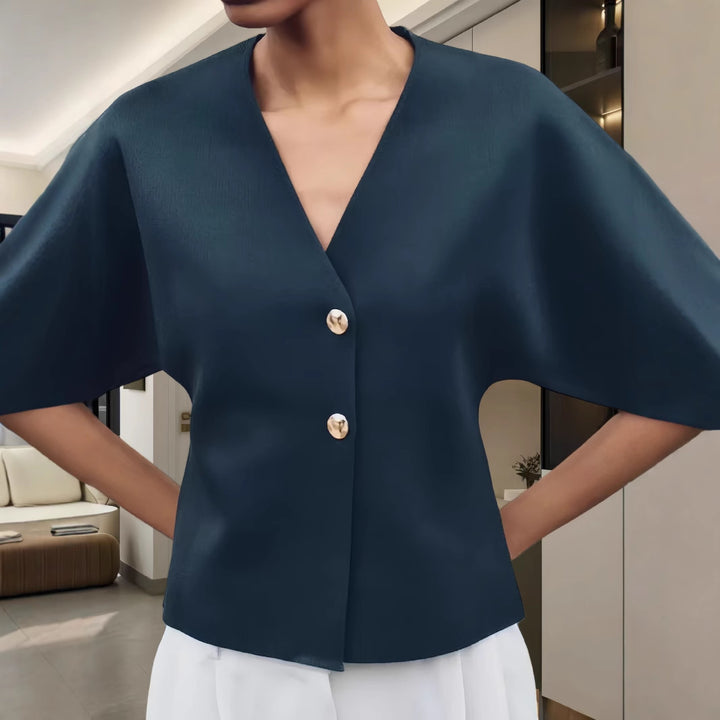 Damen Bluse mit innovativem Schnitt und eleganten Details Drune