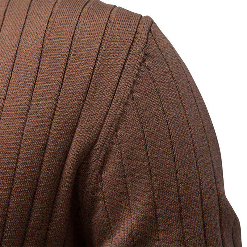 Herren nan kurzärmliges Feinstrick-Polo mit Kentkragen und Rippenstruktur Drune