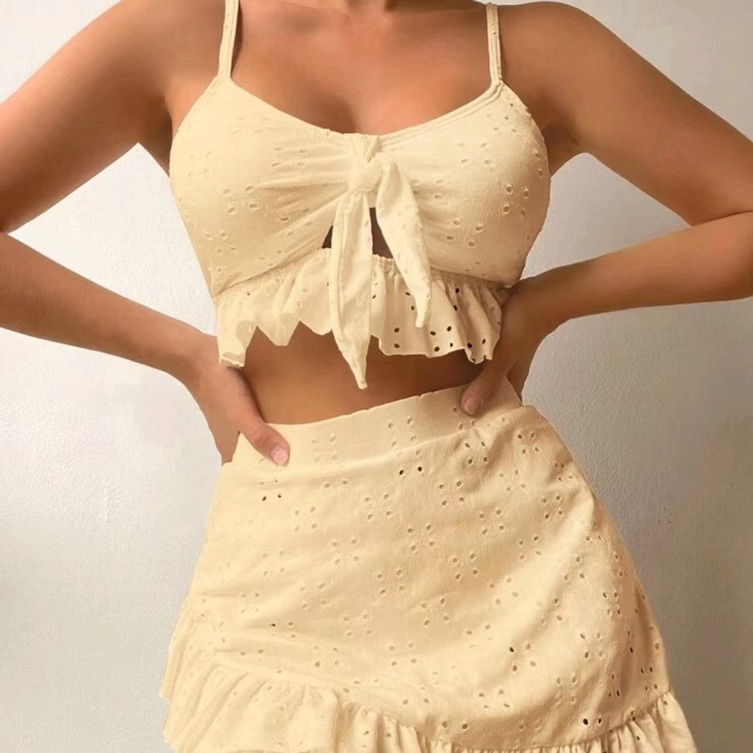 Damen Crop-Top und Rock-Set Drune