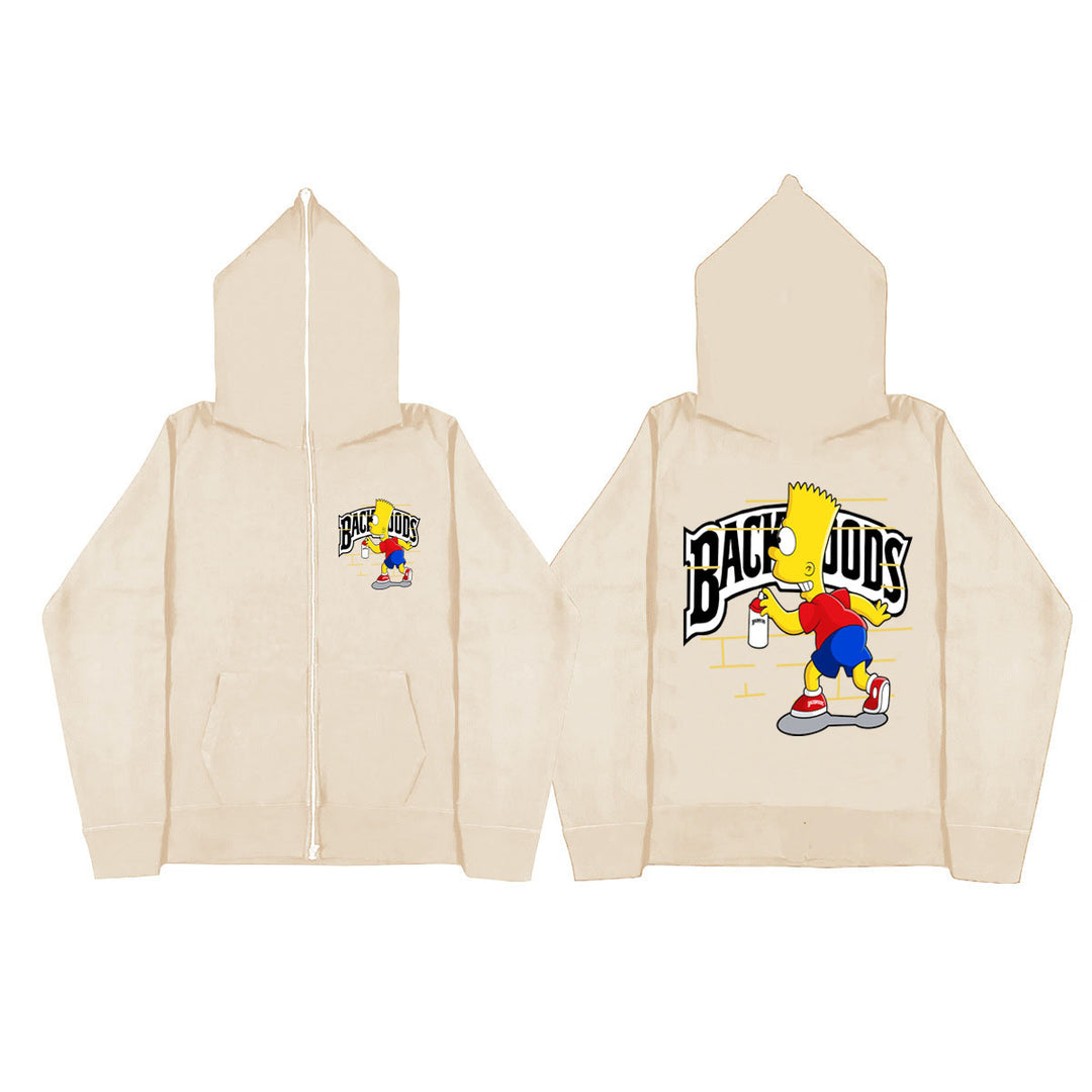 Damen Kapuzenjacke mit einzigartigem Grafikdesign Drune