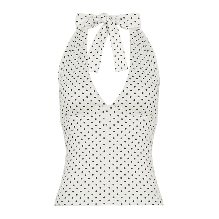 Damen Haltertop mit verspieltem Punkte-Design Drune