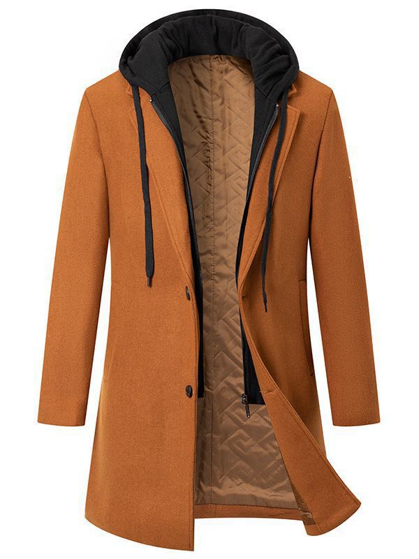 Damen modischer Parka mit abnehmbarer Kapuze Drune