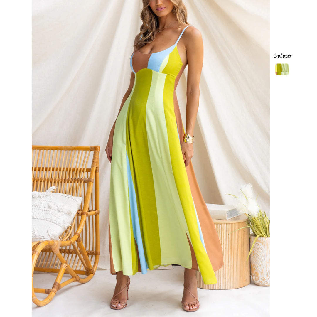 Damen Langarmkleid mit seitlichem Schlitz und elegantem Drapierungseffekt Drune