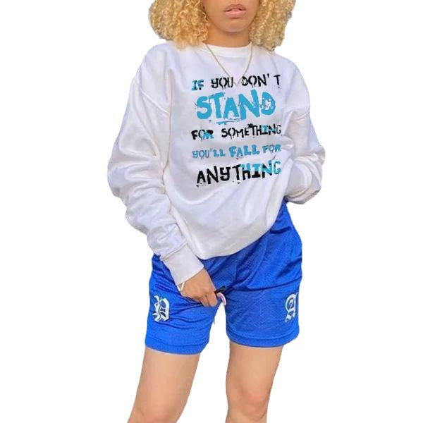 Damen Sweatshirt mit inspirierendem grafischen Aufdruck Drune