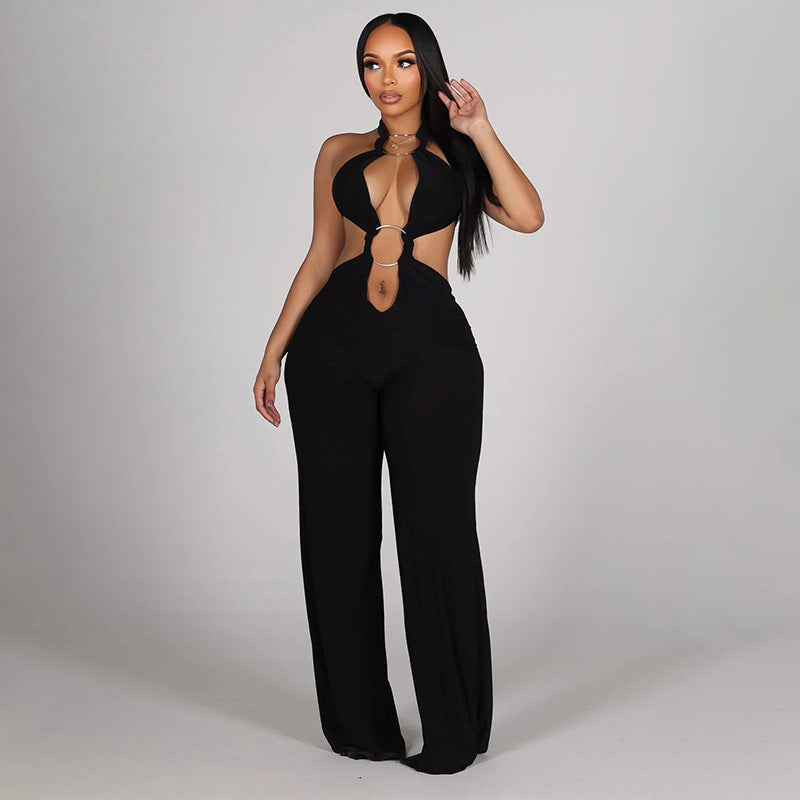 Damen Einteiler mit tiefem V-Ausschnitt und eleganten Cut-Outs Drune