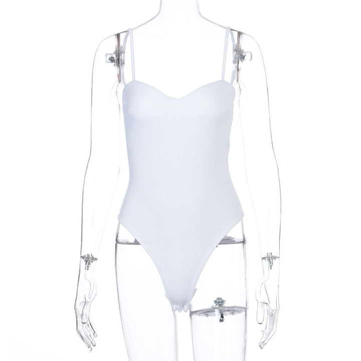 Damen elegantes Body mit verstellbaren Trägern Drune