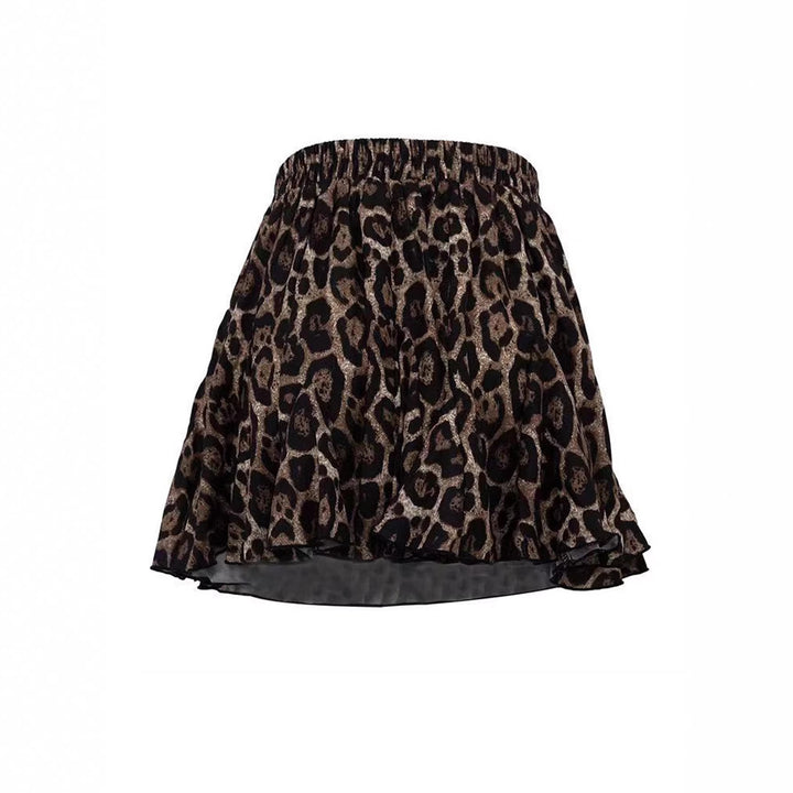 Damen Midirock mit voluminösem Schnitt und modernem Tiermuster Drune