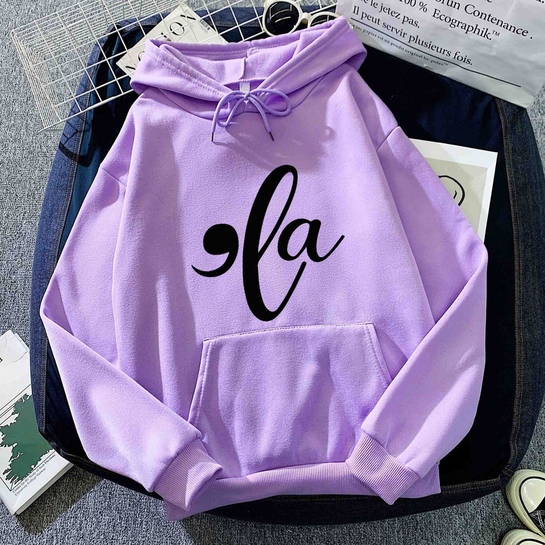 Damen Kapuzenpullover mit kreativem Grafikdesign Drune