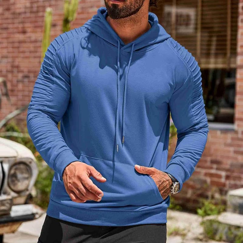 Herren Sport-Hoodie mit innovativer Textur und funktionalem Schnitt Drune
