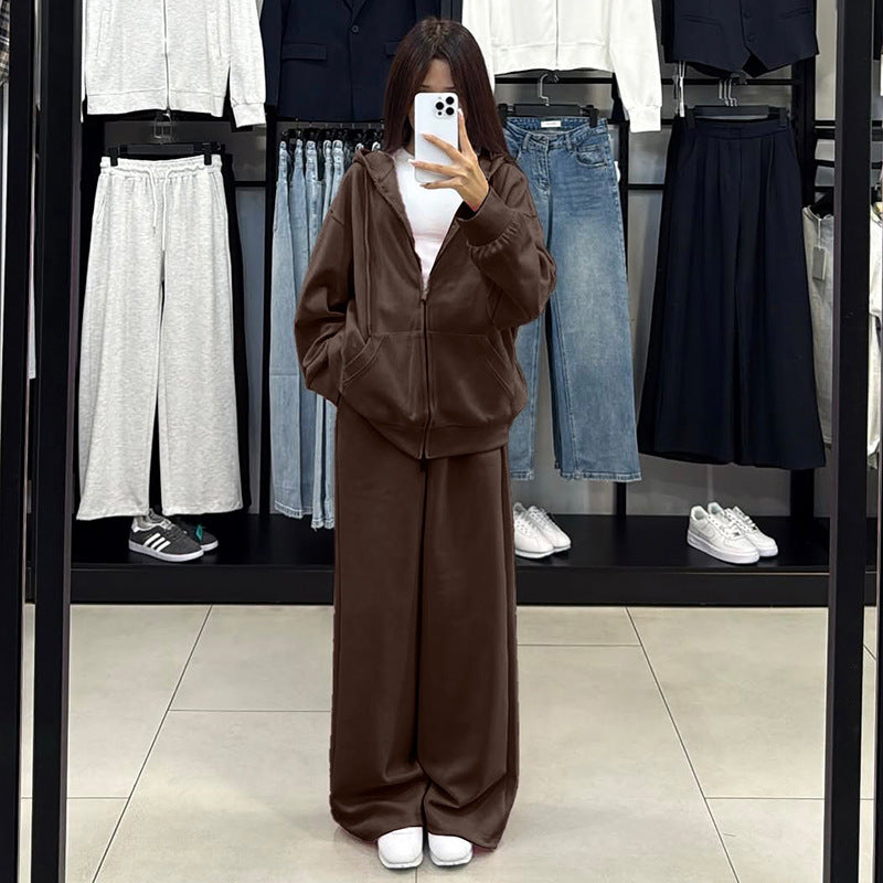 Damen bequemer und stylischer Kapuzenset Drune
