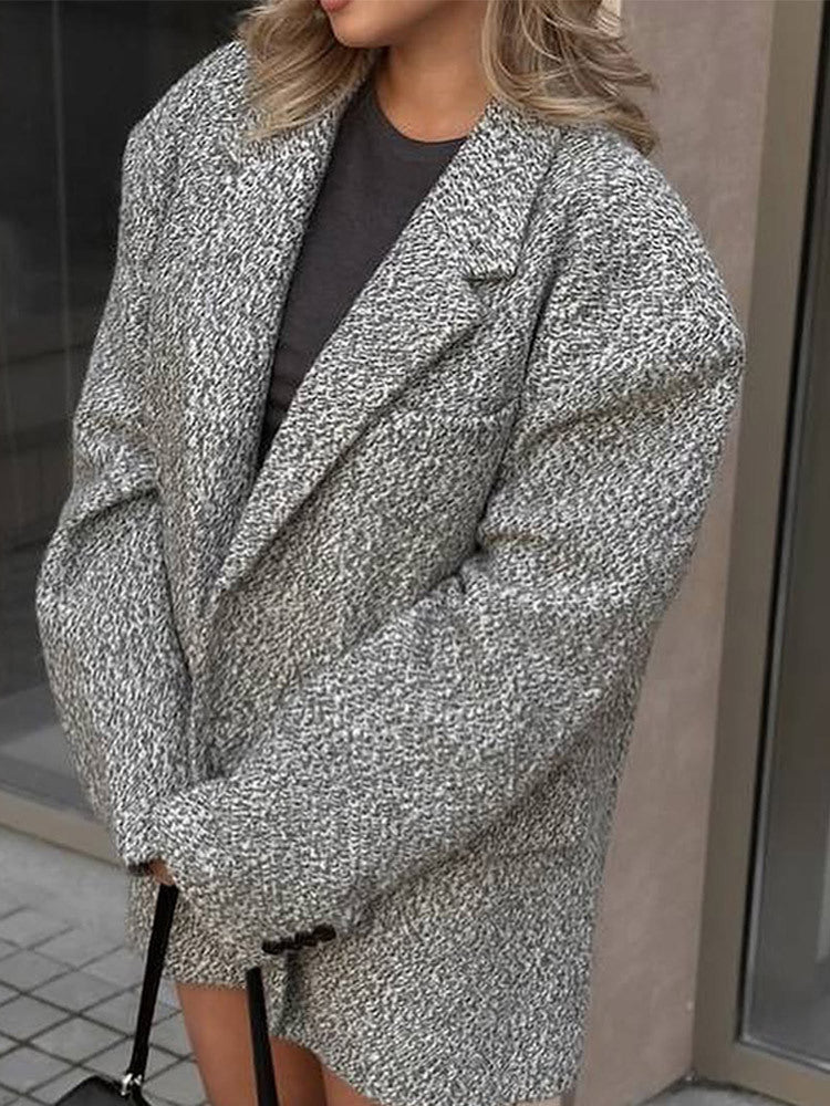 Damen Oversized Blazer Drune
