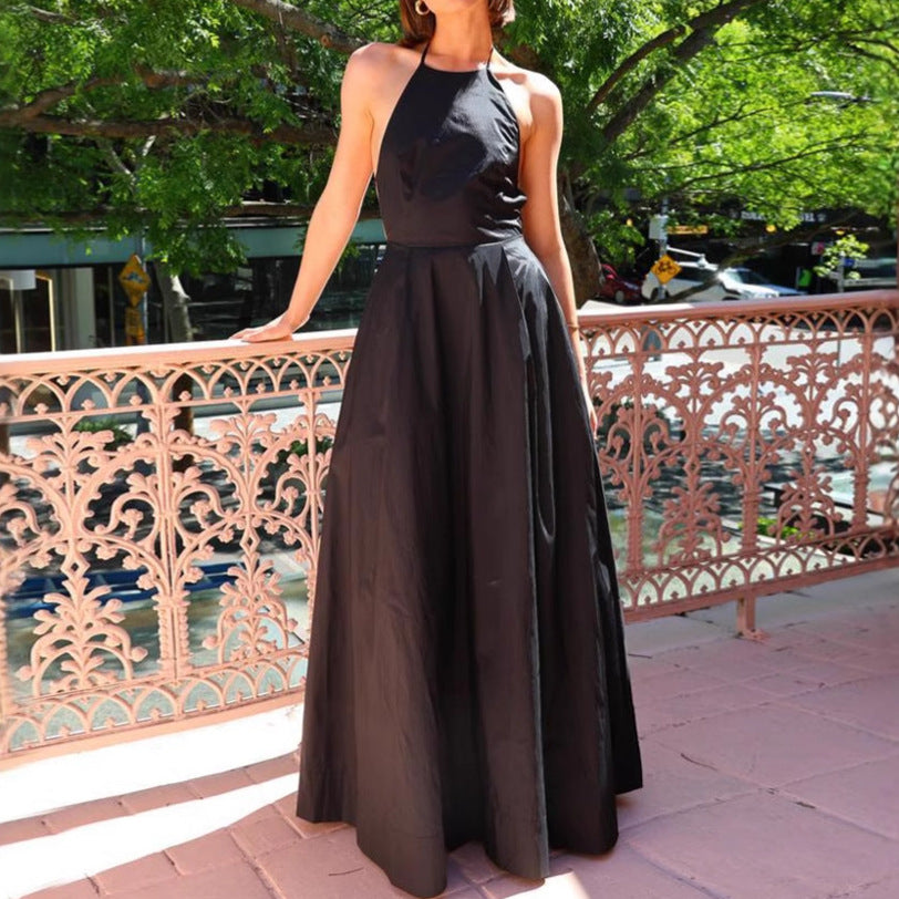 Damen Maxi-Rock mit hohem Taillenbund und elegantem Chiffon-Überwurf Drune