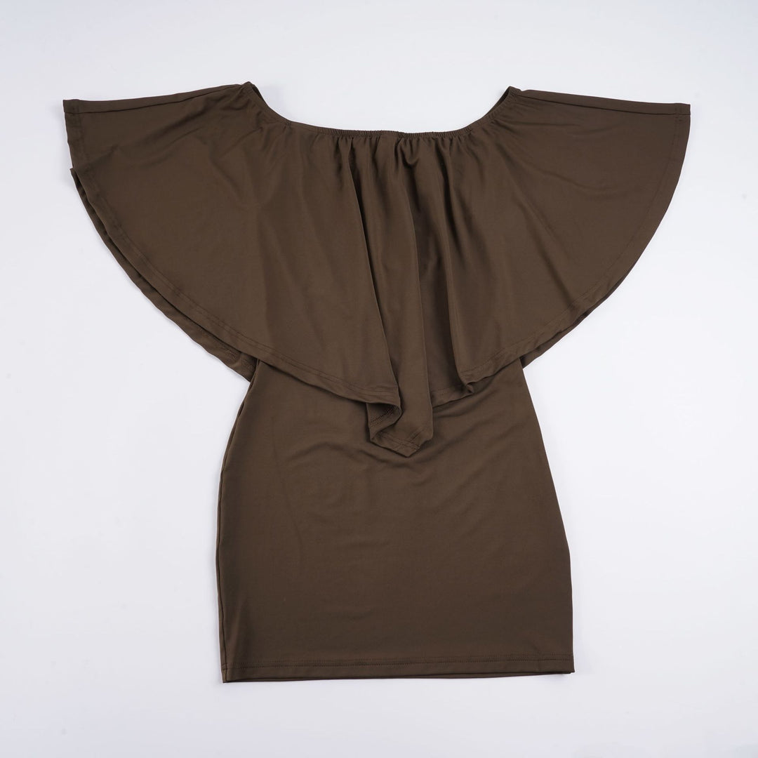 Damen Freizeitkleid mit weitem Cut und stilvollem Off-Shoulder-Ausschnitt Drune
