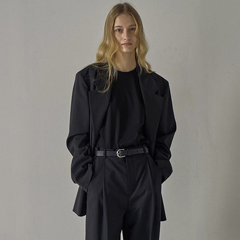 Damen Eleganter Oversized-Blazer mit edlem Schnitt Drune
