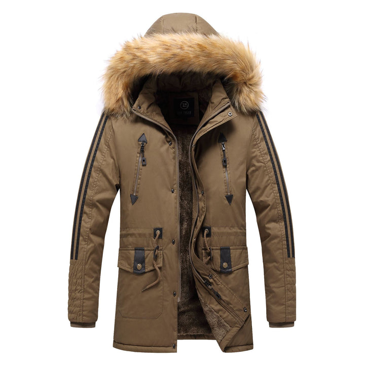 Herren Winterparka mit abnehmbarem Kunstfellkragen Drune