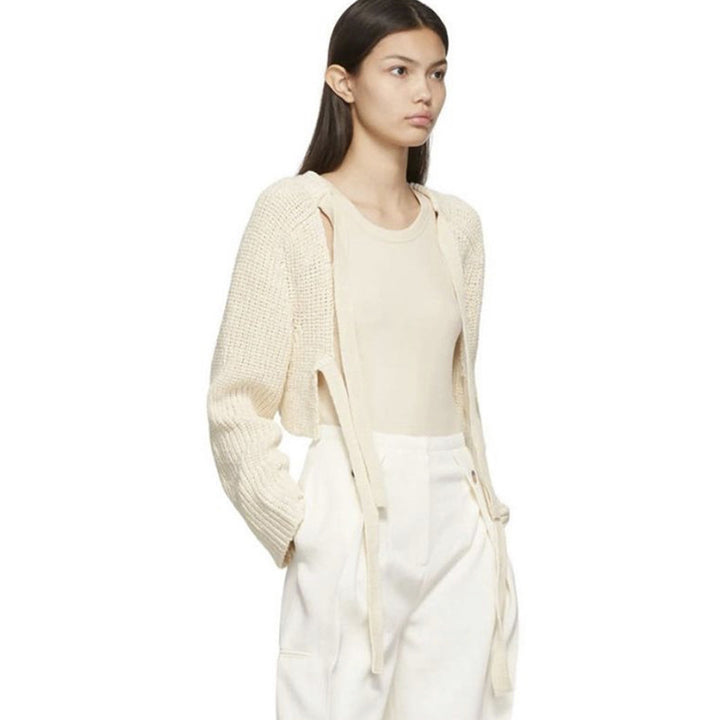 Damen luftiger Strickcardigan mit offenem Schnitt Drune
