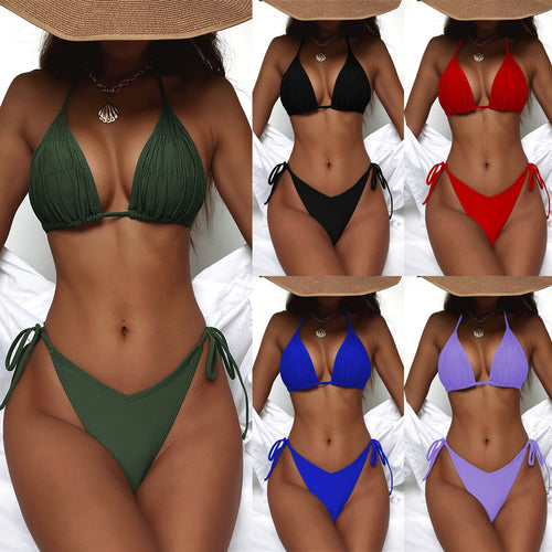 Damen Triangel-Bikini mit schmeichelndem Raffungseffekt Drune