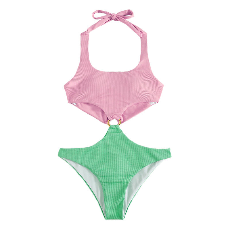 Damen Sportliches Bikini-Set mit extravaganten Rüschendetails und Ringverschluss Drune