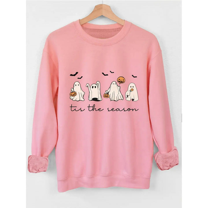 Damen Sweatshirt mit verspielt gruseligem Motiv Drune