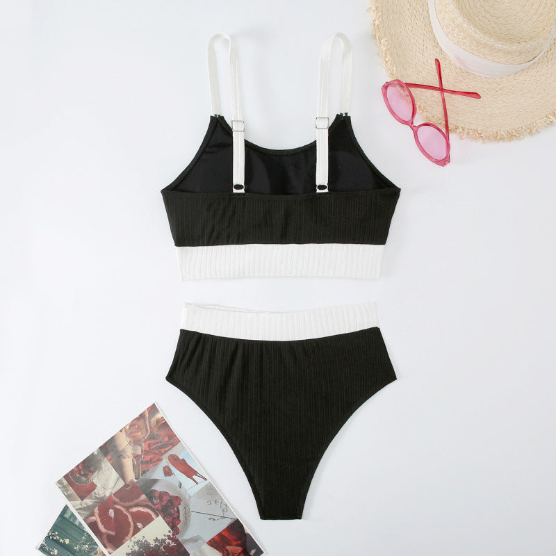 Damen Sport-Bikini-Set mit elegantem Design und verstellbaren Trägern Drune
