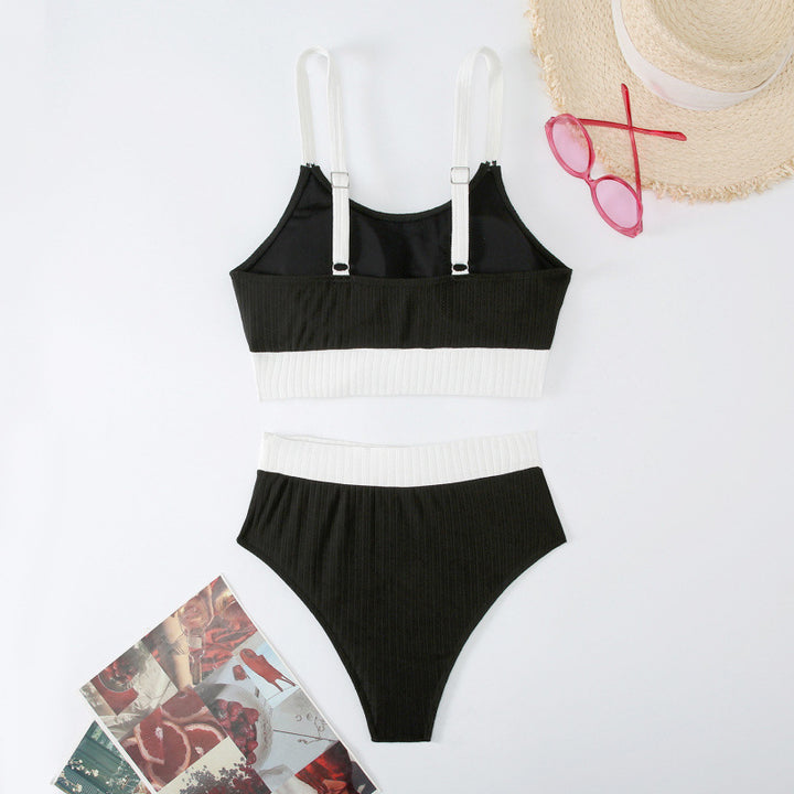 Damen Sport-Bikini-Set mit elegantem Design und verstellbaren Trägern Drune
