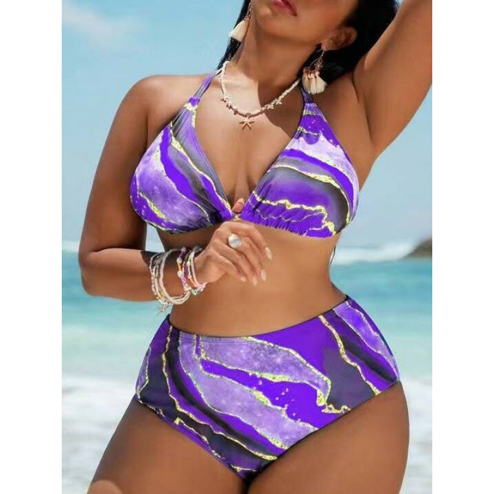Damen Strandkleid mit transparenten Einsätzen und modischem Wickel-Design Drune
