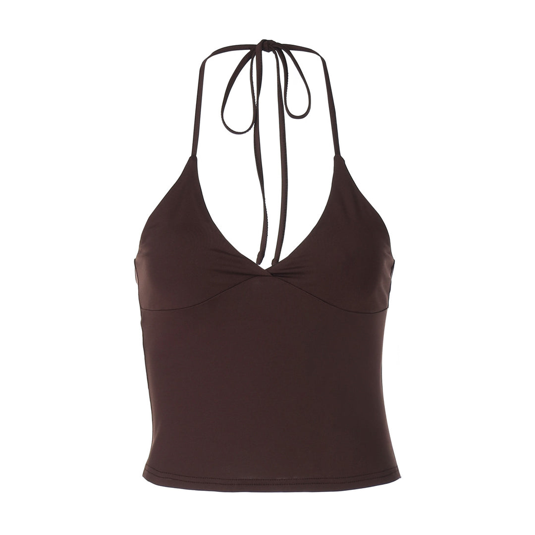 Damen Neckholder-Top mit raffinierter Drapierung Drune