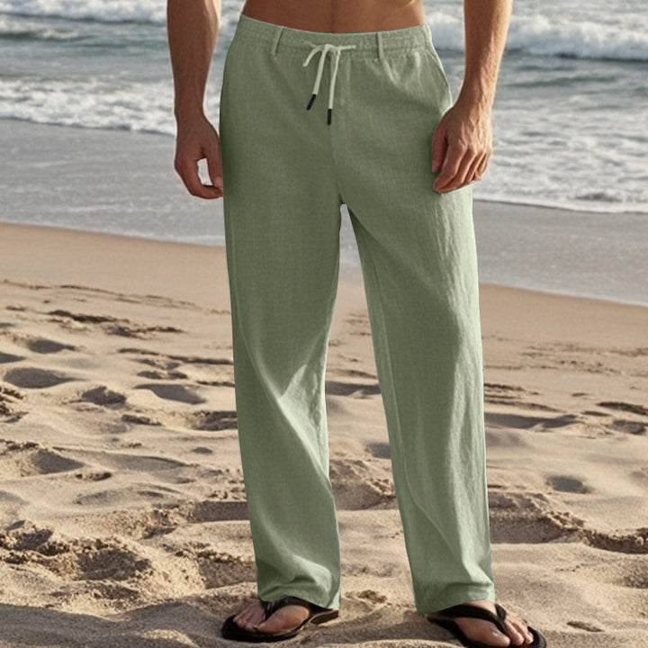 Herren Bequeme Strandhose mit elastischem Bund und praktischen Seitentaschen Drune