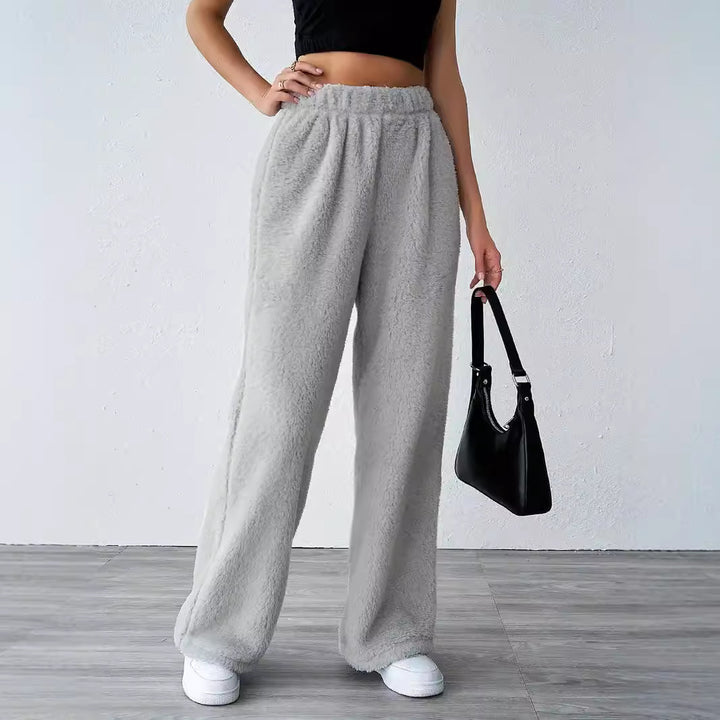 Damen Flauschige Relax-Hose Drune