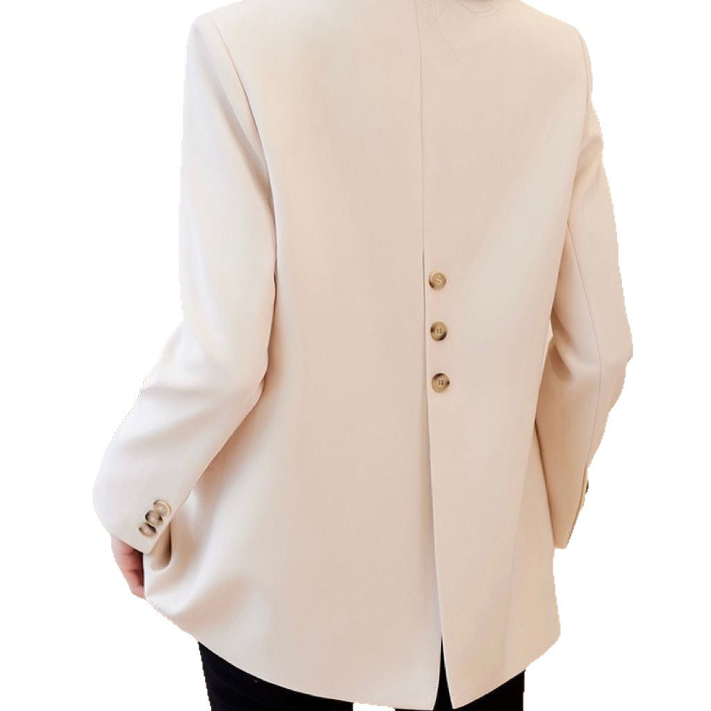 Damen eleganter Blazer mit strukturiertem Schnitt und zeitlosen Details Drune